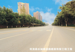 双流县长城路道路路面恢复工程